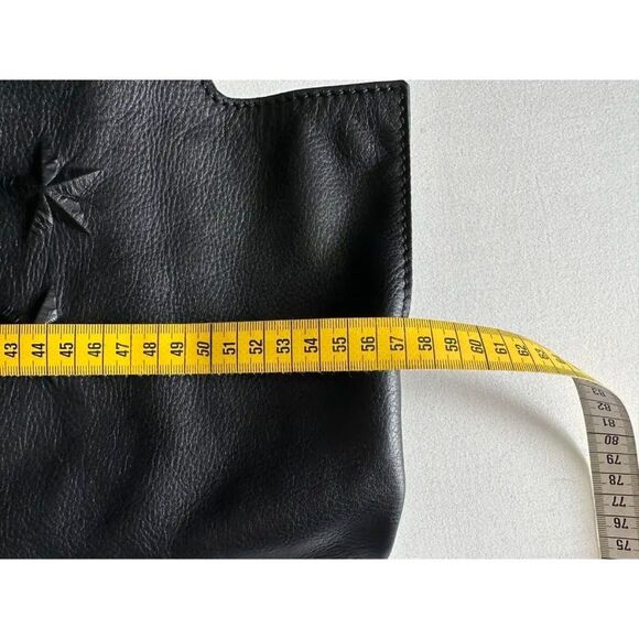 Givenchy Rare George V Tote w/ Iconic Stars 3D Embossed, Black, Preowned - Picture 7 of 9